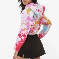 Los Angeles Apparel CF399TD - Tie Dye Cropped Pullover Hoodie 9 Los Angeles Apparel CF399TD - Tie Dye Cropped Pullover Hoodie