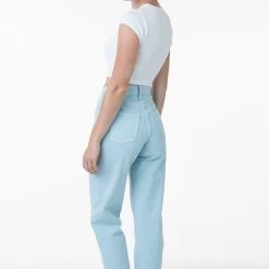 Los Angeles Apparel RBDW01GD - Garment Dye Women's Relaxed Fit Bull Denim Jean (Limited Edition)