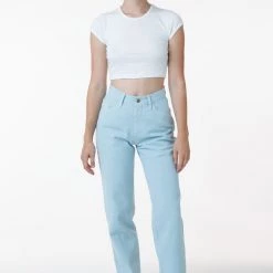 Los Angeles Apparel RBDW01GD - Garment Dye Women's Relaxed Fit Bull Denim Jean (Limited Edition)