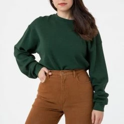 Los Angeles Apparel Women's TX407GD Unisex - Long Sleeve Heavy Thermal Crew Neck