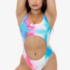 Los Angeles Apparel RNT106 - Cutout Bathing Suit Women's