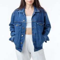 Los Angeles Apparel RDNM04 Unisex - Denim Jacket Women's