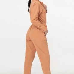 Los Angeles Apparel RJC3207GD - Cotton Poplin Utility Jumpsuit