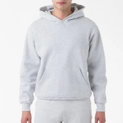 Los Angeles Apparel Unisex HF-09 Mix - 14oz. Heavy Fleece Hooded Pullover Sweatshirt