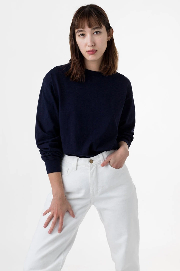 Los Angeles Apparel 1807GD Unisex - 6.5oz Long Sleeve Garment Dye Crew Neck T-Shirt 17 Los Angeles Apparel 1807GD Unisex - 6.5oz Long Sleeve Garment Dye Crew Neck T-Shirt