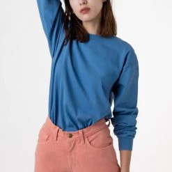 Los Angeles Apparel 1807GD Unisex - 6.5oz Long Sleeve Garment Dye Crew Neck T-Shirt 27 Los Angeles Apparel 1807GD Unisex - 6.5oz Long Sleeve Garment Dye Crew Neck T-Shirt