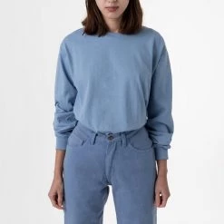 Los Angeles Apparel 1807GD Unisex - 6.5oz Long Sleeve Garment Dye Crew Neck T-Shirt 28 Los Angeles Apparel 1807GD Unisex - 6.5oz Long Sleeve Garment Dye Crew Neck T-Shirt