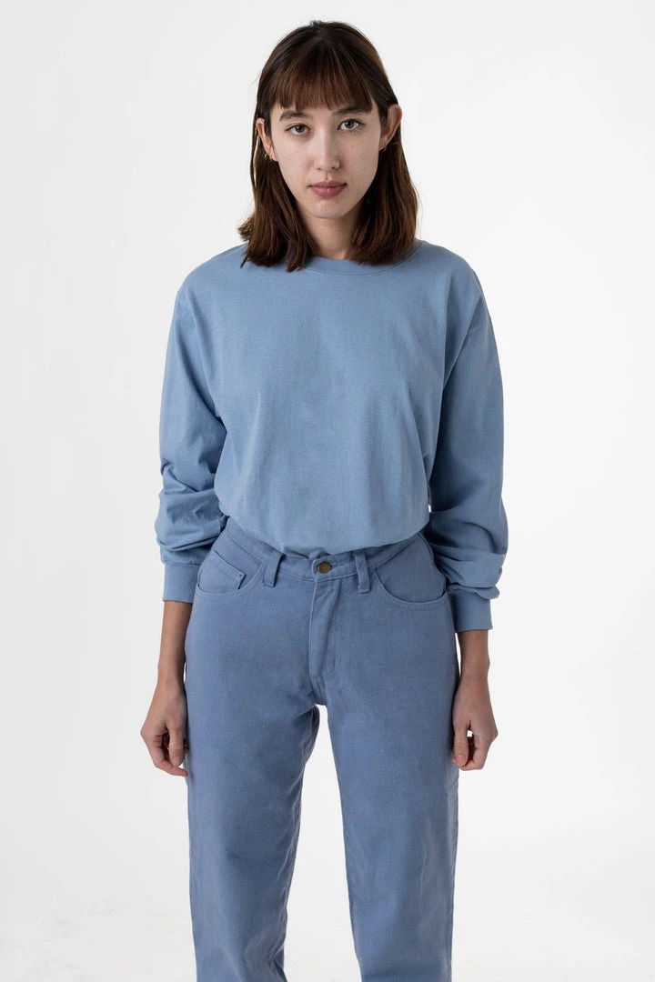 Los Angeles Apparel 1807GD Unisex - 6.5oz Long Sleeve Garment Dye Crew Neck T-Shirt 13 Los Angeles Apparel 1807GD Unisex - 6.5oz Long Sleeve Garment Dye Crew Neck T-Shirt