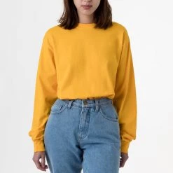 Los Angeles Apparel 1807GD Unisex - 6.5oz Long Sleeve Garment Dye Crew Neck T-Shirt 33 Los Angeles Apparel 1807GD Unisex - 6.5oz Long Sleeve Garment Dye Crew Neck T-Shirt