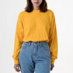 Los Angeles Apparel 1810GD Unisex - Long Sleeve Garment Dye Pocket T-Shirt