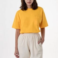 Los Angeles Apparel Women's 1809GD Unisex - Short Sleeve Garment Dye Pocket T-Shirt