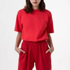 Los Angeles Apparel 1809GD Mix - Short Sleeve Garment Dye Pocket T-Shirt