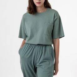 Los Angeles Apparel Women's 1809GD Unisex - Short Sleeve Garment Dye Pocket T-Shirt