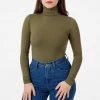 Los Angeles Apparel 8306 - Cotton Spandex Turtleneck 2 Los Angeles Apparel 8306 - Cotton Spandex Turtleneck