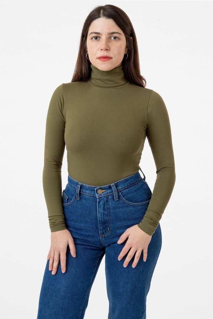 Los Angeles Apparel 8306 - Cotton Spandex Turtleneck 3 Los Angeles Apparel 8306 - Cotton Spandex Turtleneck