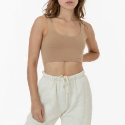 Los Angeles Apparel 8383GD - Garment Dye Cotton Spandex Crop Tank