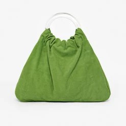 Los Angeles Apparel RLH3480 - Suede Acrylic Ring Bag Women's