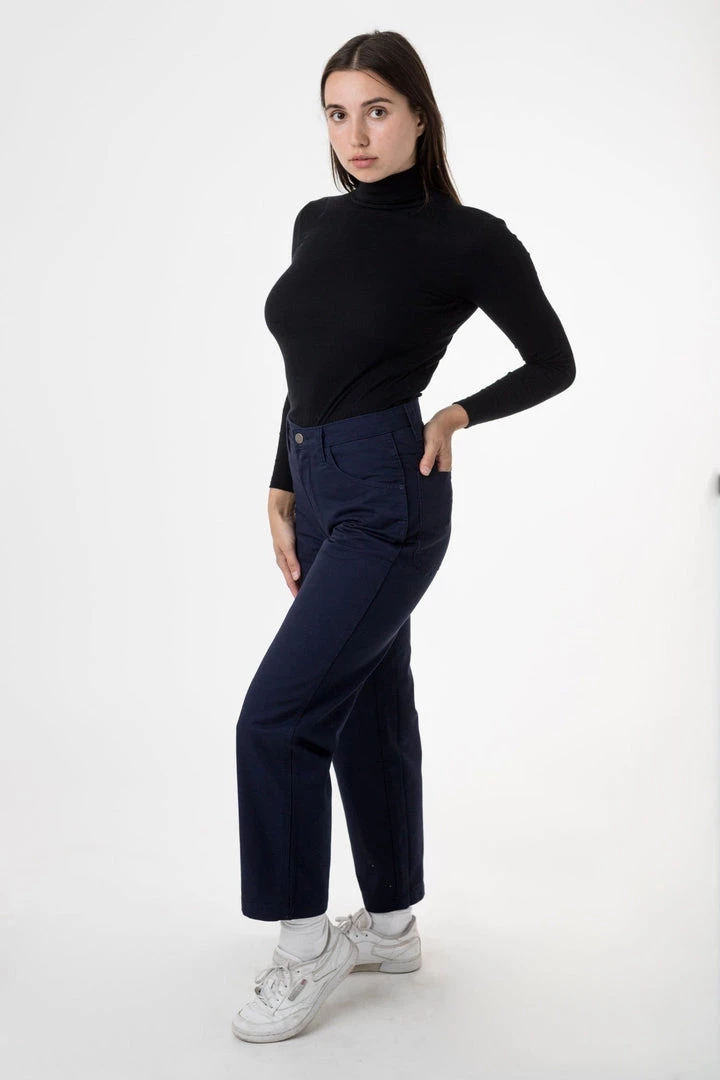 Los Angeles Apparel RTWL01 - Twill Work Pants Navy Women's 4 Los Angeles Apparel RTWL01 - Twill Work Pants Navy Women's