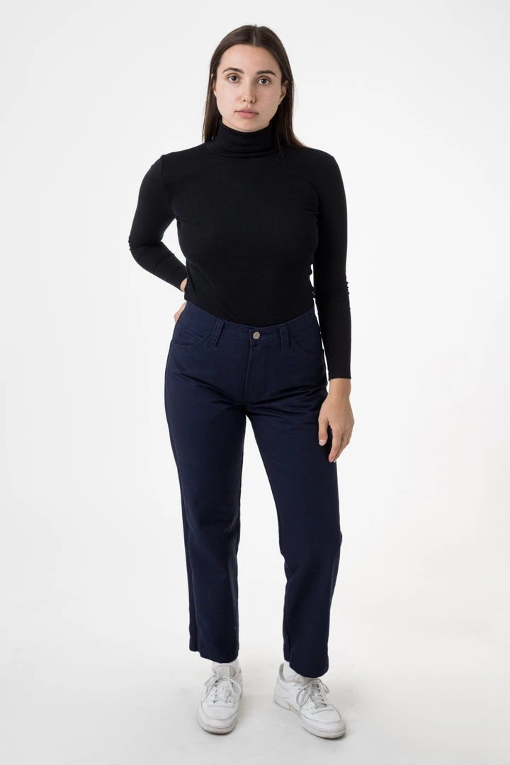 Los Angeles Apparel RTWL01 - Twill Work Pants Navy Women's 5 Los Angeles Apparel RTWL01 - Twill Work Pants Navy Women's