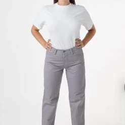 Los Angeles Apparel RTWL01 - Twill Work Pants Silver