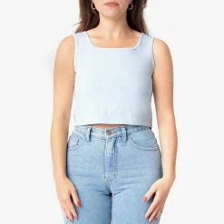 Los Angeles Apparel 1822GD - Garment Dye Crop Tank Women's