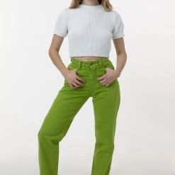 Los Angeles Apparel RBDW01GD - Garment Dye Women's Relaxed Fit Bull Denim Jean