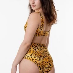 Los Angeles Apparel Women's RNT065 - Classic High Waist Bikini Bottom