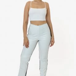 Los Angeles Apparel Women's RLH3710 - 2 Tone Leather Ottoman Pant 16 Los Angeles Apparel Women's RLH3710 - 2 Tone Leather Ottoman Pant