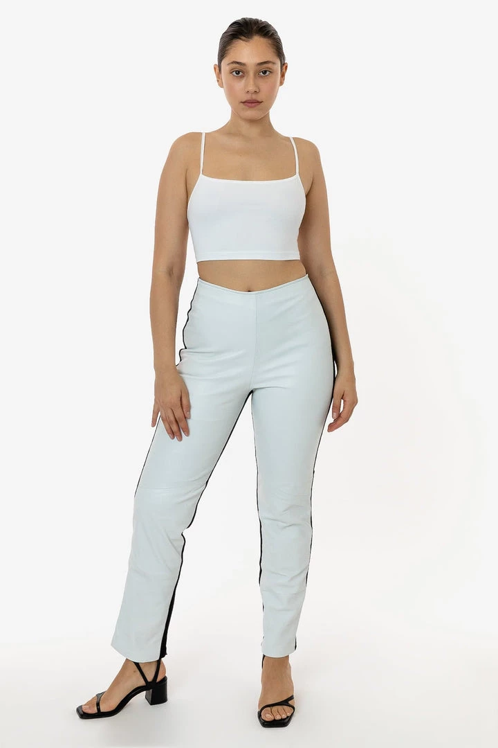 Los Angeles Apparel Women's RLH3710 - 2 Tone Leather Ottoman Pant 7 Los Angeles Apparel Women's RLH3710 - 2 Tone Leather Ottoman Pant