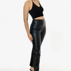 Los Angeles Apparel Women's RLH3710 - 2 Tone Leather Ottoman Pant 17 Los Angeles Apparel Women's RLH3710 - 2 Tone Leather Ottoman Pant