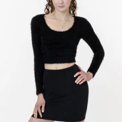 Los Angeles Apparel Women's RFK4981 - Long Sleeve Fuzzy Sweater 12 Los Angeles Apparel Women's RFK4981 - Long Sleeve Fuzzy Sweater