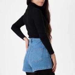 Los Angeles Apparel RDNW04 - Denim Loose Short Women's 25 Los Angeles Apparel RDNW04 - Denim Loose Short Women's