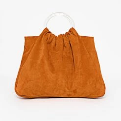 Los Angeles Apparel RLH3480 - Suede Acrylic Ring Bag Women's 25 Los Angeles Apparel RLH3480 - Suede Acrylic Ring Bag Women's