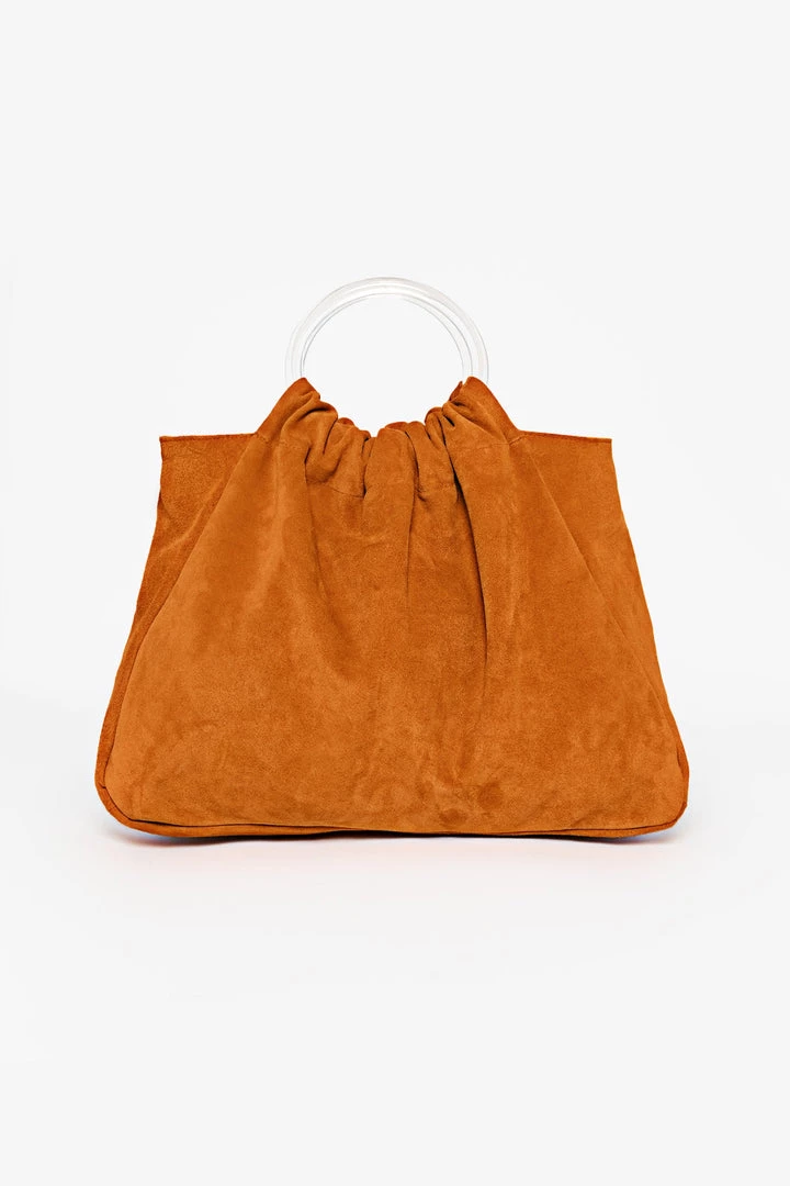 Los Angeles Apparel RLH3480 - Suede Acrylic Ring Bag Women's 14 Los Angeles Apparel RLH3480 - Suede Acrylic Ring Bag Women's