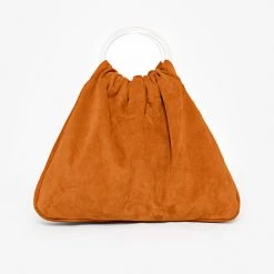Los Angeles Apparel RLH3480 - Suede Acrylic Ring Bag Women's 17 Los Angeles Apparel RLH3480 - Suede Acrylic Ring Bag Women's