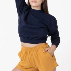 Los Angeles Apparel Women's 1214GD - Heavy Jersey Garment Dye Short Shorts