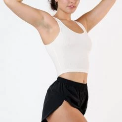 Los Angeles Apparel Women's 3380GD - Heavy 2x1 Rib Crop Tank