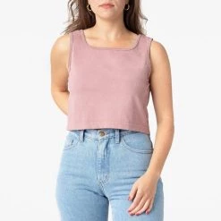 Los Angeles Apparel 1822GD - Garment Dye Crop Tank Women's