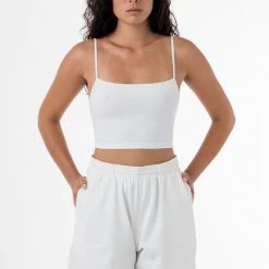 Los Angeles Apparel 8396 - Spaghetti Crop Top