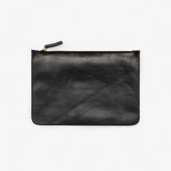 Los Angeles Apparel RLH3412 - Medium Leather Zip Pouch 15 Los Angeles Apparel RLH3412 - Medium Leather Zip Pouch
