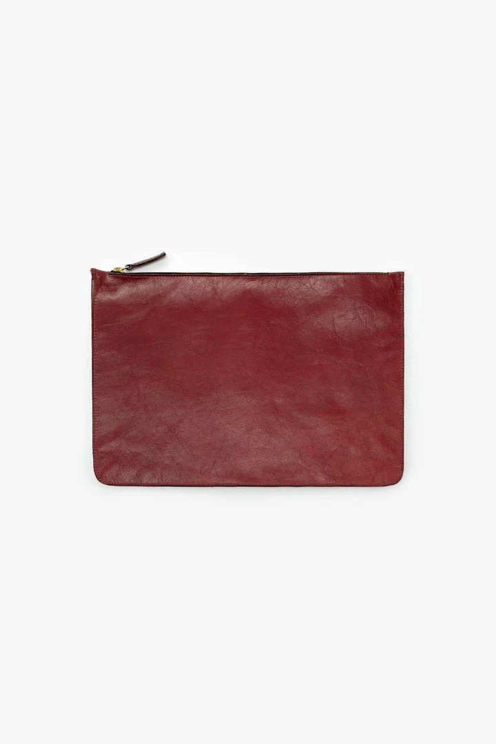 Los Angeles Apparel RLH3412 - Medium Leather Zip Pouch 5 Los Angeles Apparel RLH3412 - Medium Leather Zip Pouch