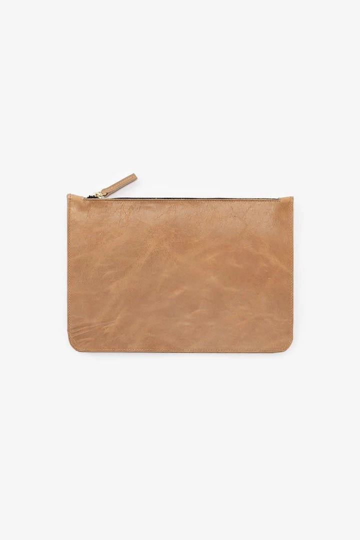 Los Angeles Apparel RLH3412 - Medium Leather Zip Pouch 3 Los Angeles Apparel RLH3412 - Medium Leather Zip Pouch