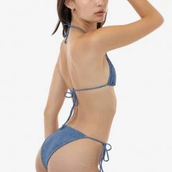 Los Angeles Apparel RNT3004P - Printed String Bikini Bottom Women's