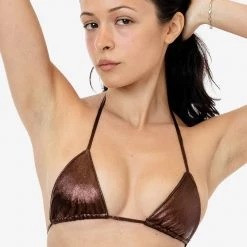 Los Angeles Apparel RLH740 - Metallic Leather Bikini Top