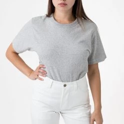 Los Angeles Apparel MT01 Unisex - 8oz Mock Twist Crew Neck T-Shirt