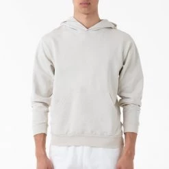 Los Angeles Apparel MWT09GD - Long Sleeve Garment Dye French Terry Pullover Hoodie