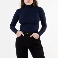 Los Angeles Apparel 8306GD - Cotton Spandex Garment Dye Turtleneck