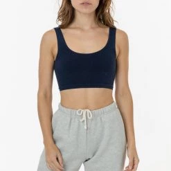 Los Angeles Apparel 8383GD - Garment Dye Cotton Spandex Crop Tank