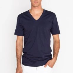 Los Angeles Apparel Women's 24056 Mix - Fine Jersey V-Neck T-Shirt