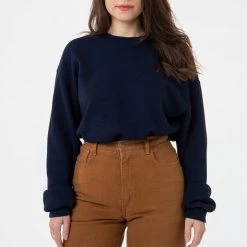 Los Angeles Apparel Women's TX407GD Unisex - Long Sleeve Heavy Thermal Crew Neck